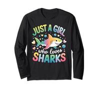 Juste Une Fille Qui Aime Les Requins. Chemise de Requin Amusante pour Manche Longue