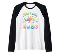 Juste Une Fille Qui Aime Les Requins. Chemise de Requin Amusante pour Manche Raglan