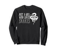 Juste Une Fille Qui Aime Les Serpents Design Cool Animaux Sweatshirt