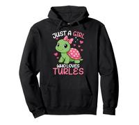 Juste Une Fille Qui Aime Les Tortues Les Animaux Marins Tortue de mer Mignonne Sweat à Capuche