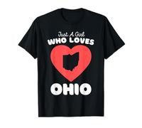 Juste une fille qui aime l'Ohio - Cute Girls Ohio T-Shirt