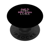 Juste Une Fille Qui Aime Luke Cute PopSockets PopGrip Adhésif