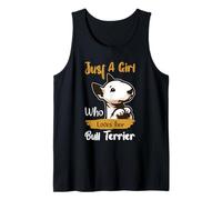 Juste Une Fille Qui Aime Son Mignon Bull Terrier, Un Amoureux des Chiens Bully Débardeur