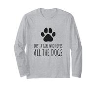Juste Une Fille Qui Aime Tous Les Chiens - Cute Paw Manche Longue