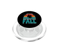 Juste Une Fille Qui Aime Vraiment l'automne PopSockets PopGrip pour MagSafe