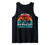 Juste Une Fille Qui Aime Vraiment Les tracteurs Débardeur