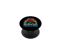 Juste Une Fille Qui Aime Vraiment Les tracteurs PopSockets PopGrip Adhésif