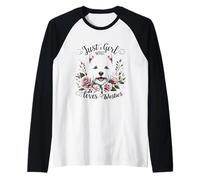 Juste Une Fille Qui Aime Westies Westie Lover Girls Women Manche Raglan