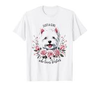 Juste une fille qui aime Westies Westie Lover Girls Women T-Shirt