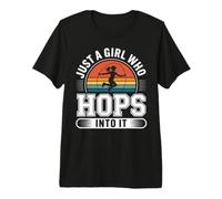 Juste Une Fille Qui Saute Dedans T-Shirt Haut de Gamme