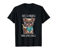 Juste Une infirmière Qui Aime Les Chiens T-Shirt Graphique avec Valeur