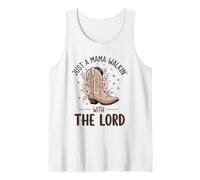 Juste Une Maman Qui Marche avec Le Seigneur, œuvre d'art de la Foi Occidentale Débardeur