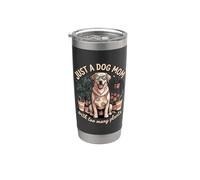 Juste une mère de chien avec trop de plantes Gobelet isotherme en acier inoxydable double paroi
