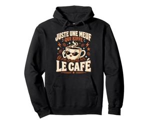Juste Une Meuf Qui Kiffe Le Café Pause Café Sweat à Capuche