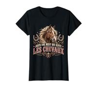 Juste Une Meuf Qui Kiffe Les Chevaux Passion Équestre T-Shirt