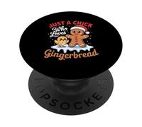 Juste Une Nana Qui Aime Noël en Pain d'épice PopSockets PopGrip Adhésif