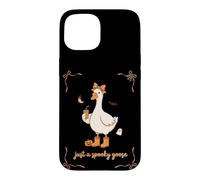 Juste Une oie effrayante Halloween Une oie Stupide Halloween drôle Coque pour iPhone 15