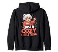 Juste Une Petite Chose Douillette, Grand-mère Tricote Une Mignonne Sweat à Capuche