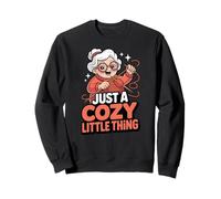 Juste Une Petite Chose Douillette, Grand-mère Tricote Une Mignonne Sweatshirt
