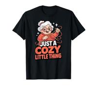 Juste Une Petite Chose Douillette, Grand-mère Tricote Une Mignonne T-Shirt