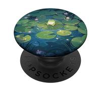 Juste Une Petite Grenouille Mignonne Assise sur Un nénuphar PopSockets PopGrip Adhésif