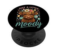 Juste Une Petite Vache Moody Highland PopSockets PopGrip Adhésif