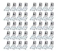 Justech 40pcs Joint à Angle Droit 4040 Rainure d'angle en Aluminium Nut8 Support d'angle de Forme L d'angle de 90° avec Kit de Fixation Raccord d'angle pour Porte Fenêtre Meuble etc