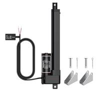 Justech Actionneur Linéaire 12V, Moteur d’actionneur Linéaire 2000N 200mm, étanche IP54, Alliage d’aluminium pour équipement Médical, Table élévatrice, Canapé