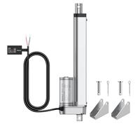 Justech Actionneur Linéaire 12V, Moteur d’actionneur Linéaire 750N 200mm, étanche IP54, Alliage d’aluminium d’équipement Médical, Ligne de Production, Table élévatrice, Canapé