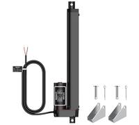 JUSTECH Actionneur Linéaire Course 250mm Actionneur Linéaire Max 1000N 14mm/s Actionneur Moteur Linéaire Cylindre de Levage Moteur électrique 12V DC