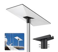 Justech Adaptateur de Tuyau Starlink Gen 3 Kit de Montage de l’adaptateur Poteau 360 ° Rotation 20 ° Inclinaison Alliage d’aluminium pour Starlink Standard Dish, V3 Béquille Dishy 25 mm-53 mm