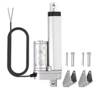 Justech Blanc Actionneurs à Mouvement Linéaire 12V DC Actionneur Linéaire Alliage d’Aluminium IP65 4mm/s Inférieur à 50db pour Hôpitaux Massage Electronique Automatisation (1500N 100 MM)