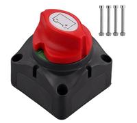 Justech Interrupteur principal 12-48V 275A, Coupe Circuit Batterie ON/OFF avec Bornes en Cuivre, étanche IP45 pour Voiture, Bateau, Caravane, Camping-car, Quad, UTV, Camion