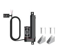 Justech Moteur à Actionneur Linéaire DC 12V 1500N 100mm Moteur Linéaire à Déclenchement Auto Ouvre-Porte Électrique Automatique RV Construction de Machines Agricoles Industrielles Véhicules-Noir