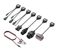 Justech Set d'adaptateurs de Diagnostic OBD 8X OBD1 vers OBD2 Outils de Diagnostic Automobile pour BMW Classiques, Mercedes, VW, Audi et Opel