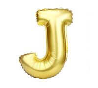 JUSTFOX - Ballon en aluminium avec lettres de l'alphabet 40 cm