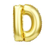 JUSTFOX - Ballon en aluminium avec lettres de l'alphabet 40 cm.