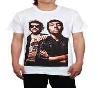 Justice Band French Electronic Music Duo Unisex T-Shirt Printed Tee White Mens Top Shirt L