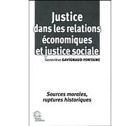 Justice dans les relations économiques et justice sociale - LES INDES SAVANTES - Indes Savantes - broché - Essai