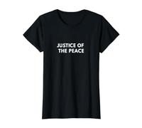 Justice de Paix T-Shirt Graphique avec Valeur, Femme, Noir, S