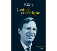 Justice et critique - John Rawls - Ecole Des Hautes Etudes En Sciences Sociales - broché - Etude