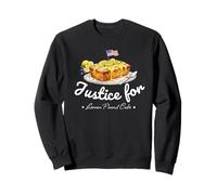 Justice for Lemon Pound Cake Funny Patriotic Dessert Graphic Sweatshirt