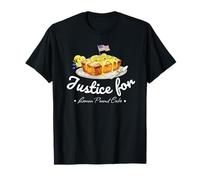 Justice for Lemon Pound Cake Funny Patriotic Dessert Graphic T-Shirt
