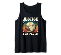 Justice for Pluto Vintage N'oubliez jamais Les Sciences spatiales Amusantes Débardeur