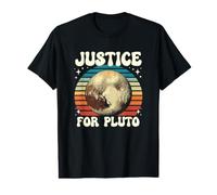 Justice for Pluto Vintage N'oubliez jamais Les Sciences spatiales Amusantes T-Shirt Graphique avec Valeur
