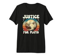 Justice for Pluto Vintage N'oubliez jamais Les Sciences spatiales Amusantes T-Shirt Haut de Gamme