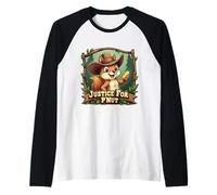 Justice for P'Nut Adorable Chapeau de Cowboy Peanut l'écureuil Manche Raglan