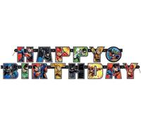 Justice League - Bannière assemblée, Happy Birthday SG34110 (taille unique) (Coloré)