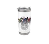 Justice League Circle Crest Gobelet isotherme en acier inoxydable double paroi