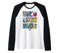 Justice League DC Villain Panels Manche Raglan